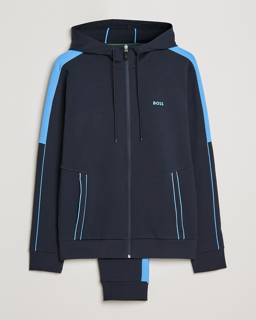 Herre | Bukser | BOSS GREEN | BOSS Athleisure Tracksuit Set Dark Blue
