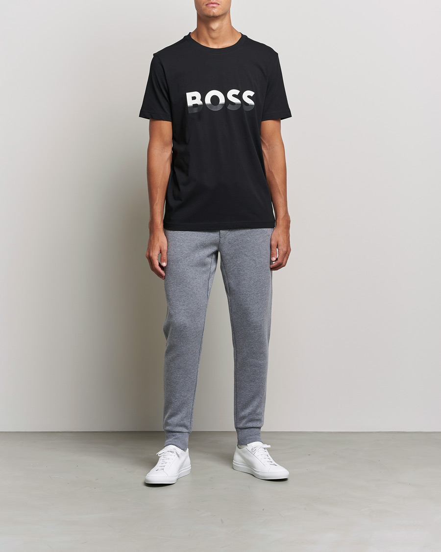Herre | BOSS Athleisure | BOSS Athleisure | Logo Crew Neck T-Shirt Black