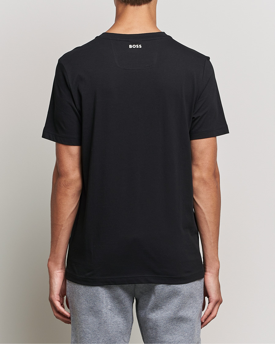 Herre | T-Shirts | BOSS GREEN | Logo Crew Neck T-Shirt Black