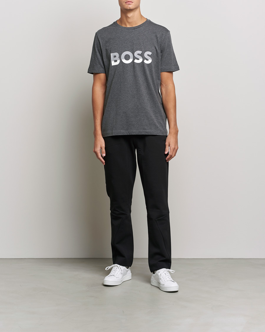 Herre | BOSS Athleisure | BOSS Athleisure | Logo Crew Neck T-Shirt Medium Grey