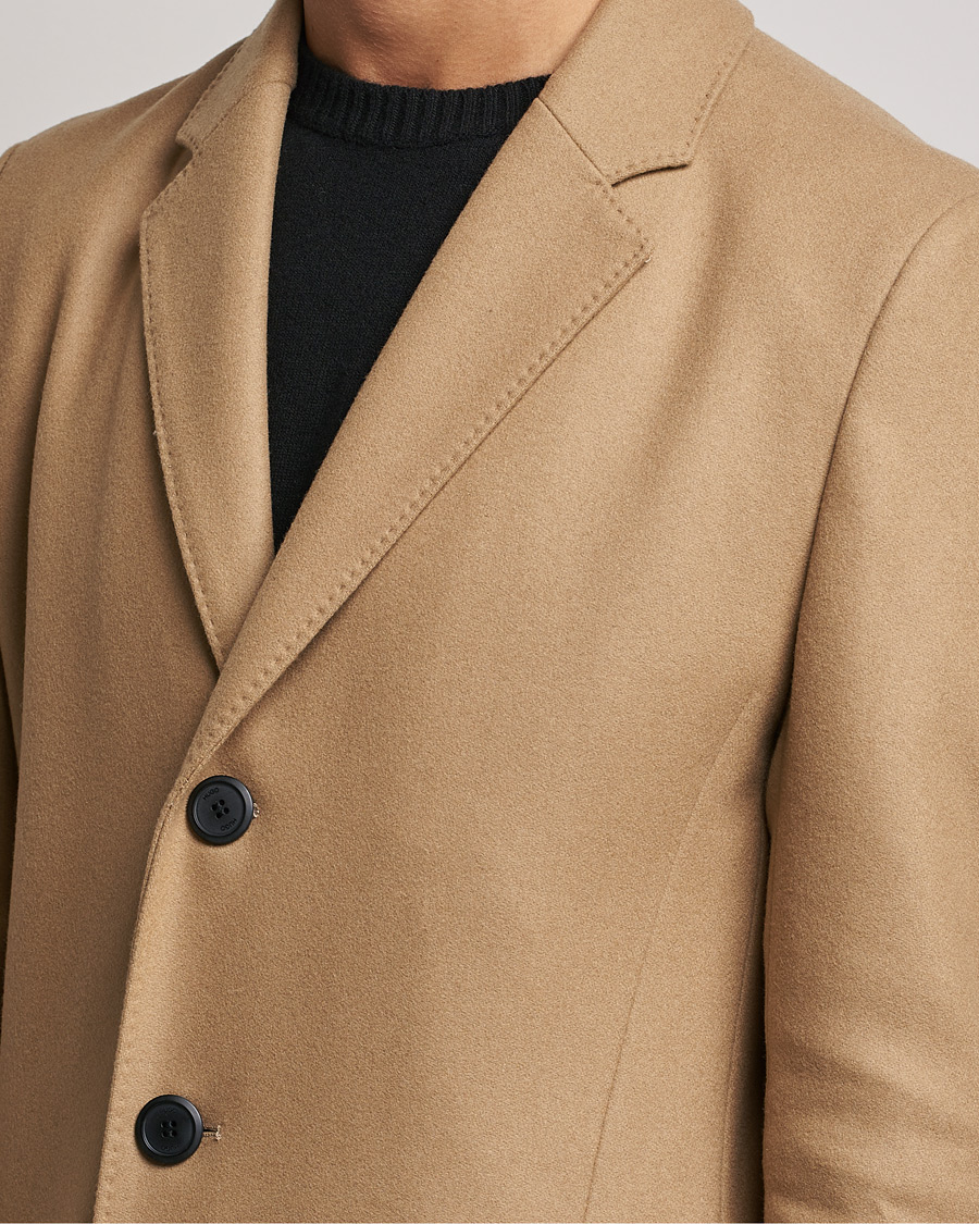 Herre | Jakker | HUGO | Migor Wool Coat Medium Beige