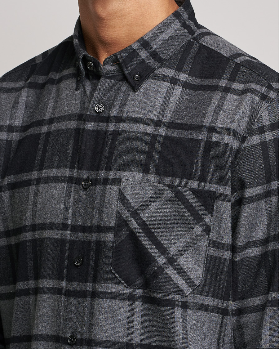 Herre | Skjorter | HUGO | Ermann Checked Overshirt Black