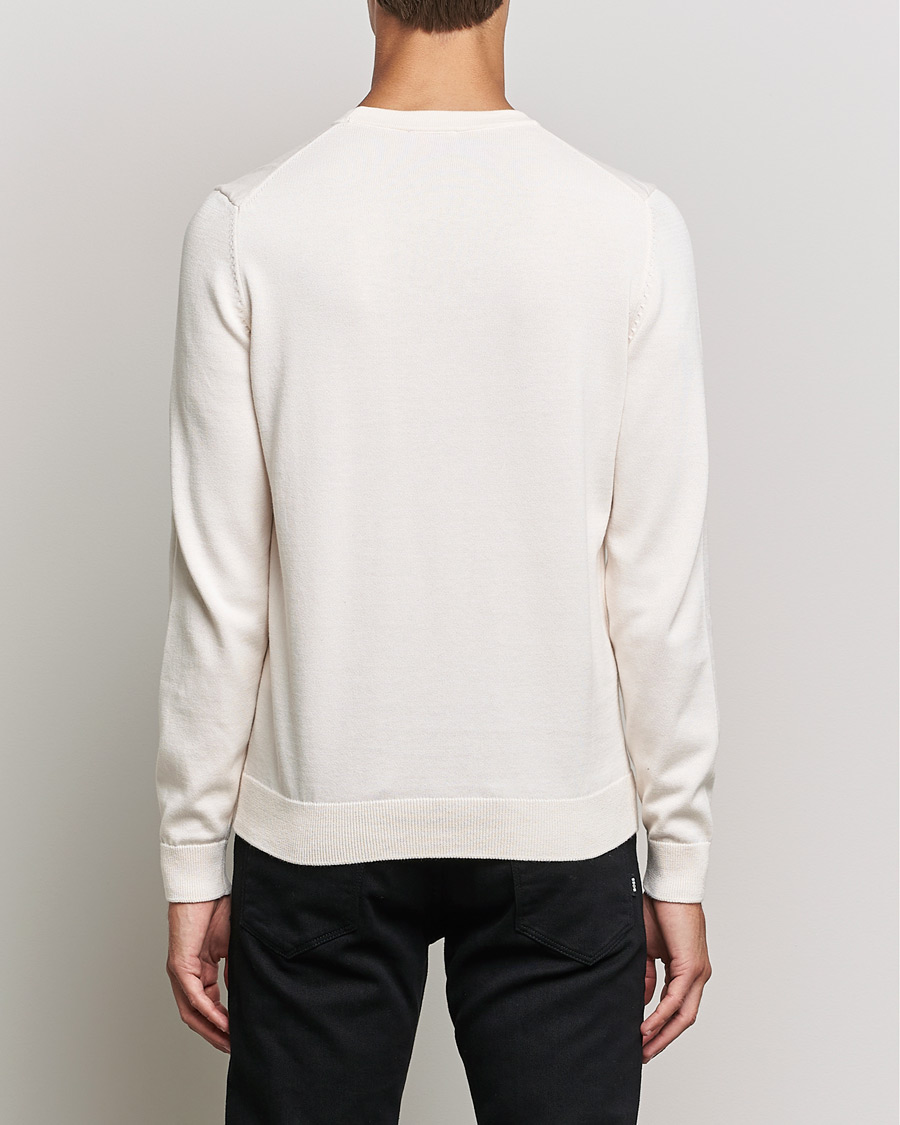 Herre | Trøjer | HUGO | San Cassius Knitted Sweater Natural