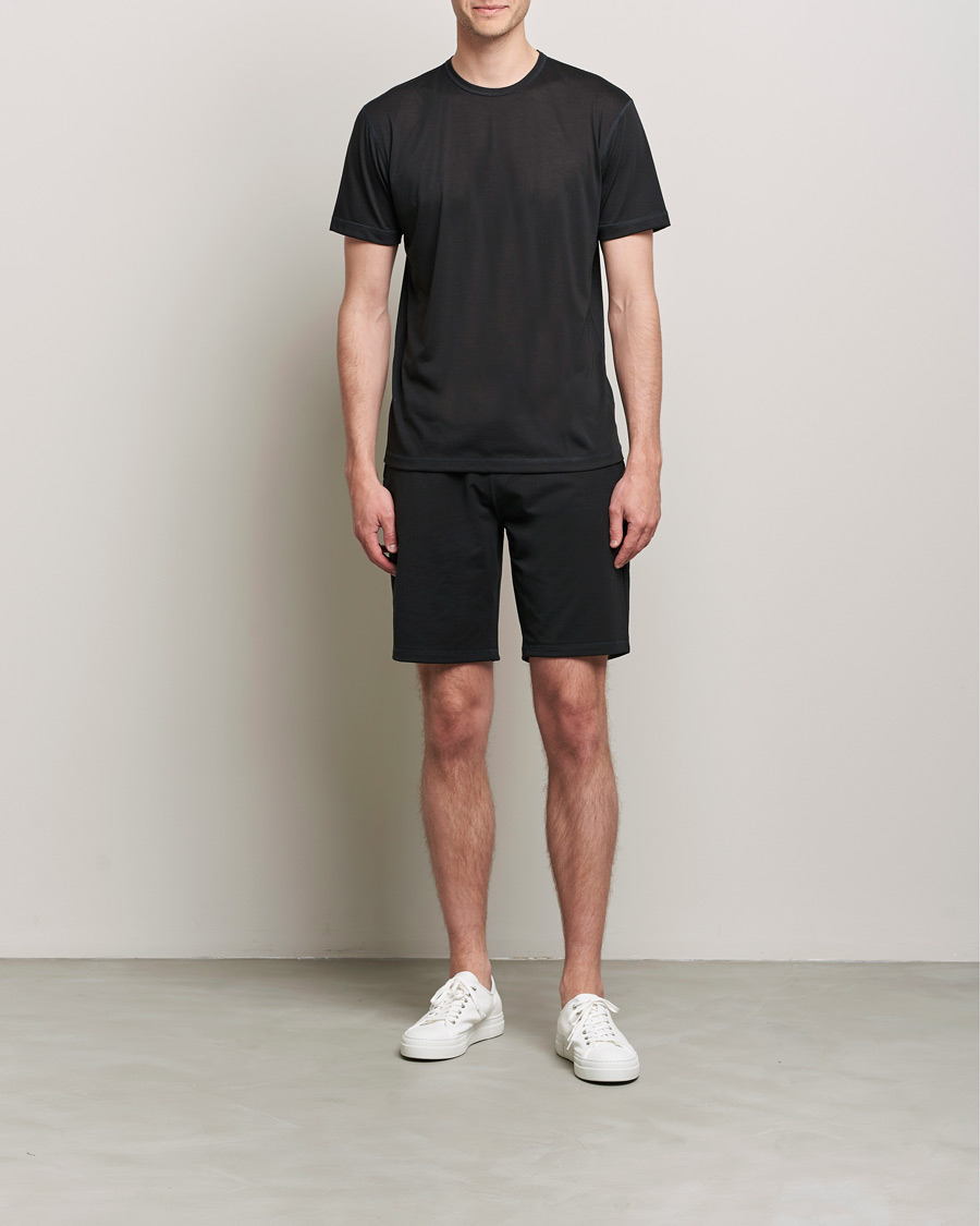 Herre | T-Shirts | Sunspel | Active Tee Black