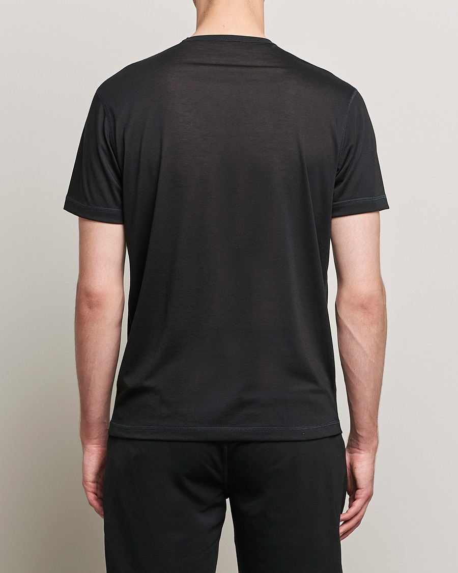 Herre | T-Shirts | Sunspel | Active Tee Black