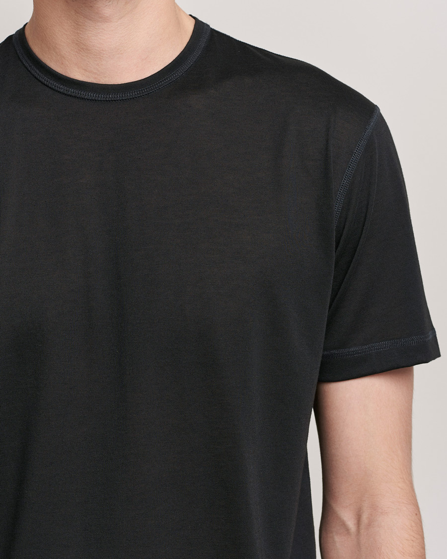 Herre | T-Shirts | Sunspel | Active Tee Black