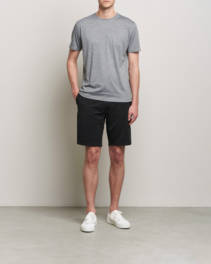 Herre | T-Shirts | Sunspel | Active Tee Grey Melange