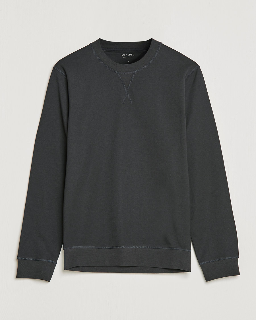 Herre | Trøjer | Sunspel | Active Sweatshirt Black