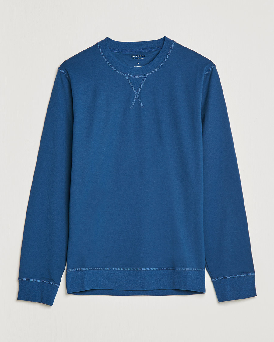 Herre |  | Sunspel | Active Sweatshirt Navy