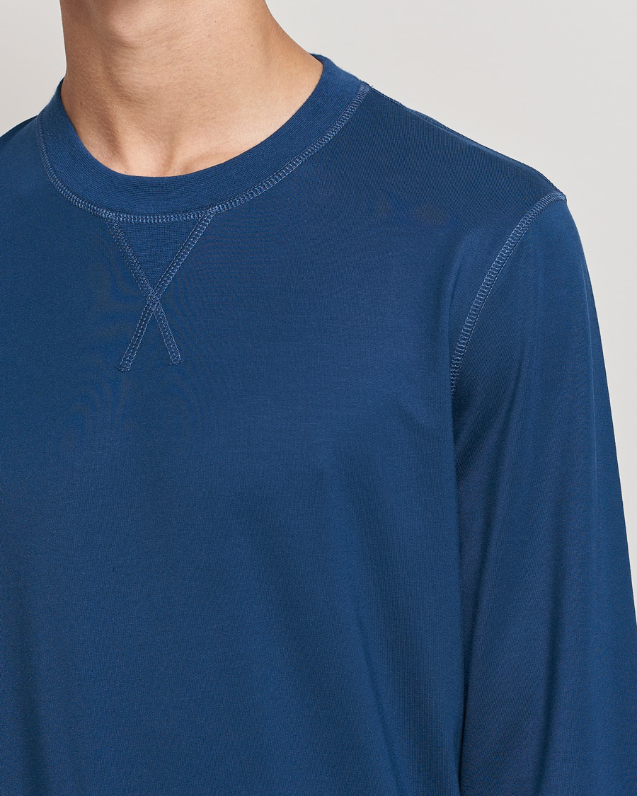 Herre | Trøjer | Sunspel | Active Sweatshirt Navy