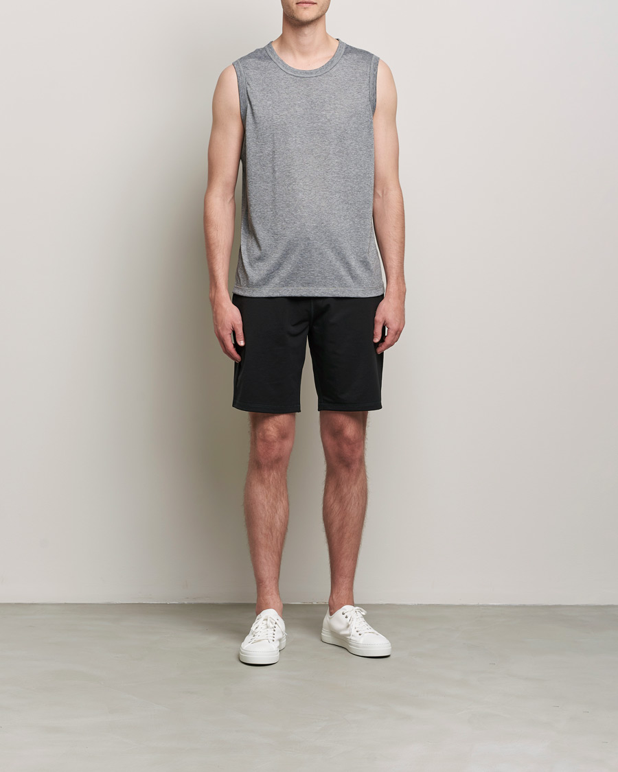 Herre | T-Shirts | Sunspel | Active Vest Grey Melange
