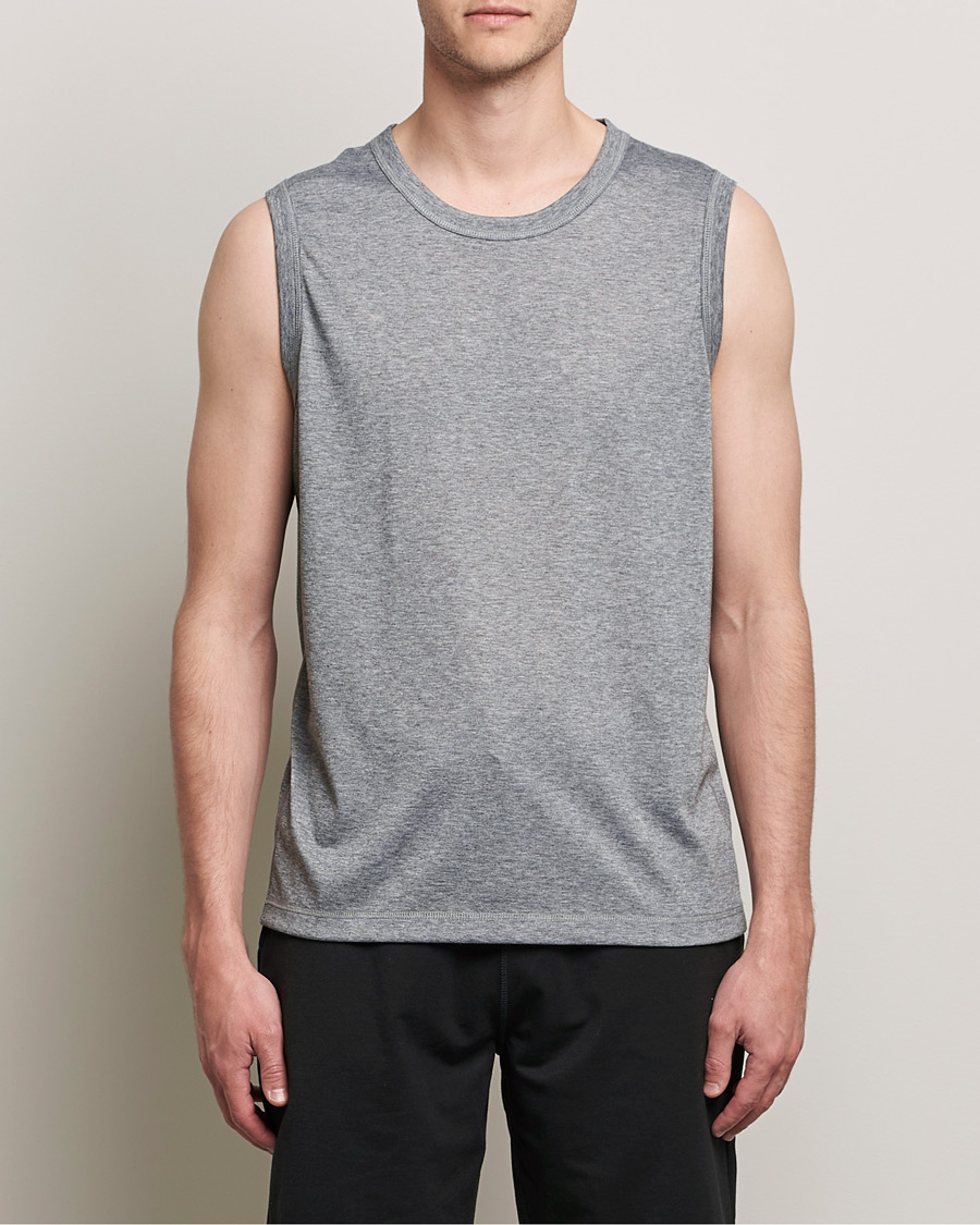 Herre | Tanktoppe | Sunspel | Active Vest Grey Melange