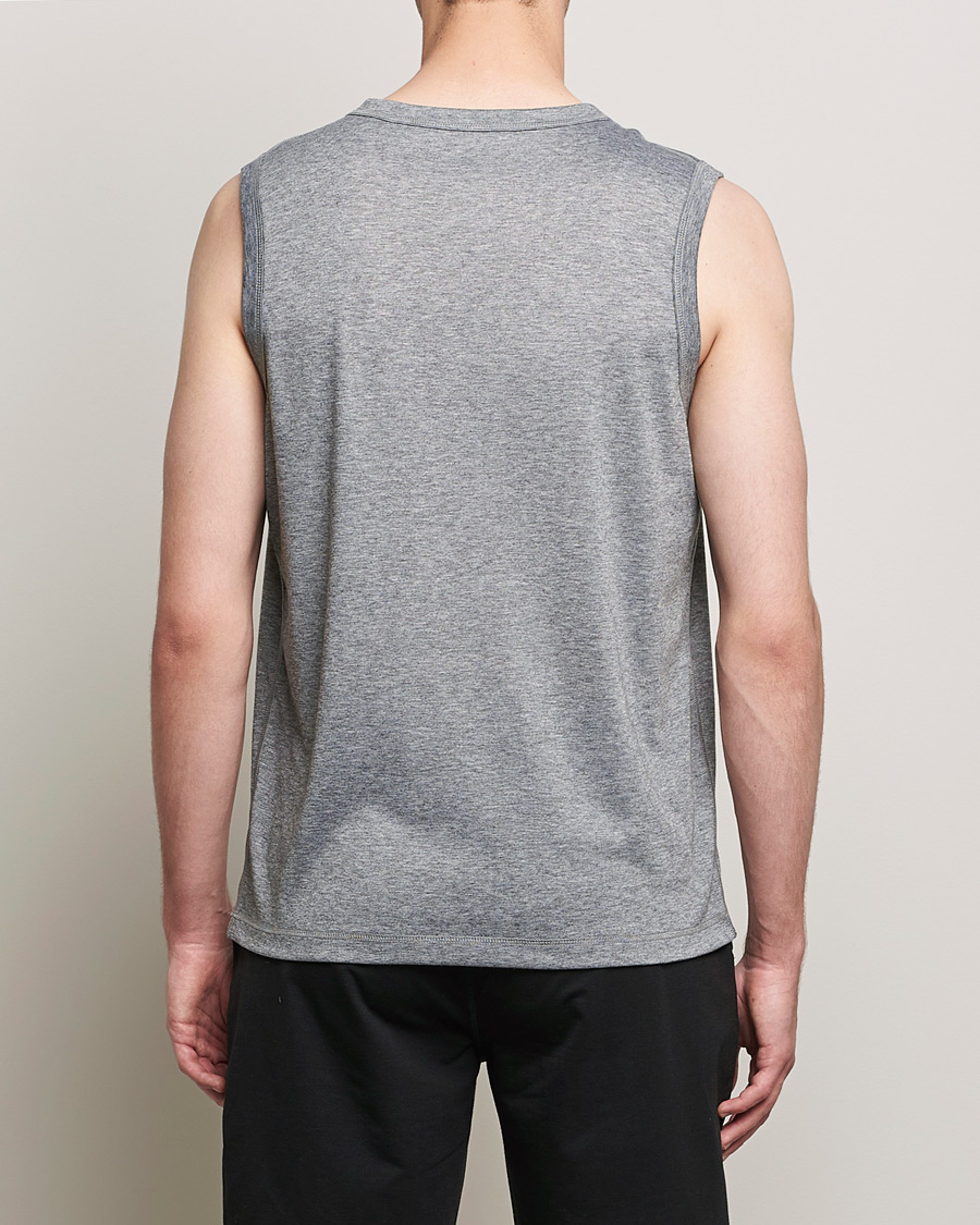 Herre | T-Shirts | Sunspel | Active Vest Grey Melange