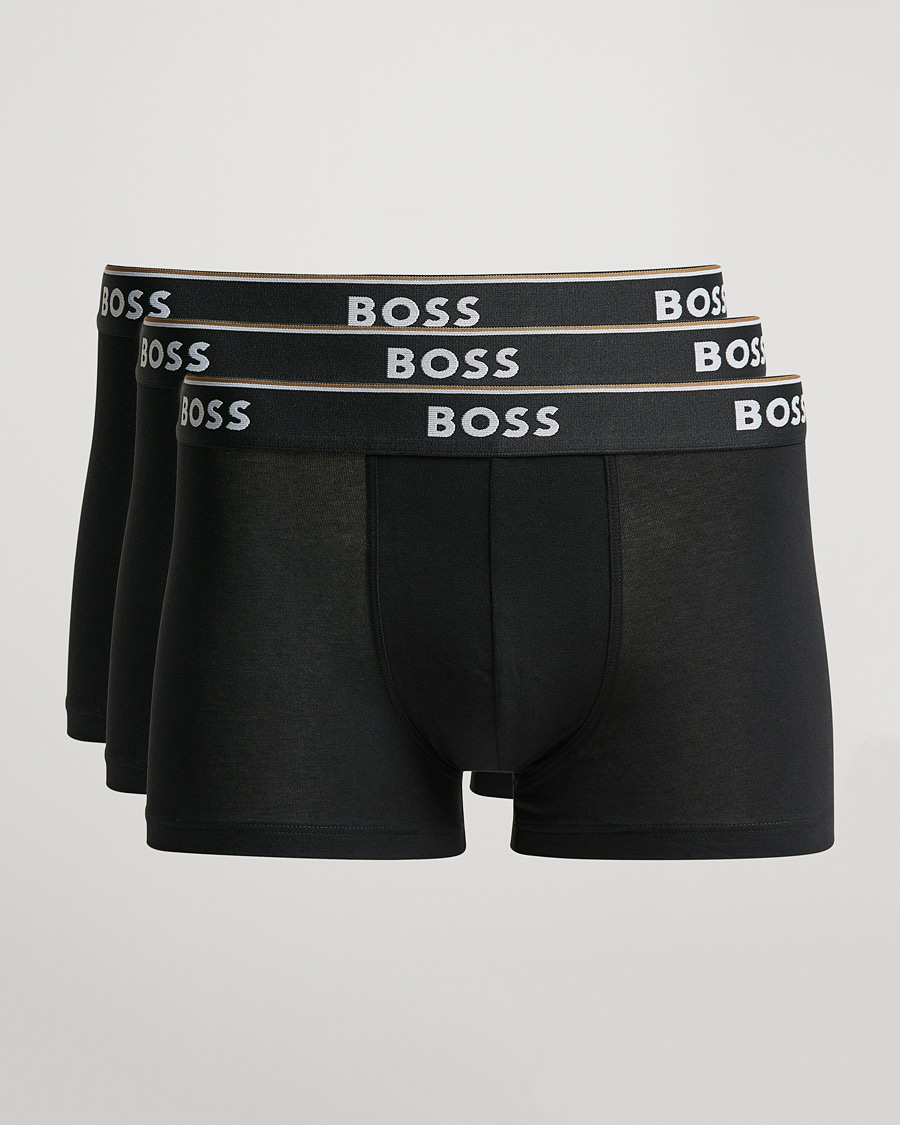 Herre | Undertøj | BOSS BLACK | 3-Pack Trunk Boxer Shorts Black