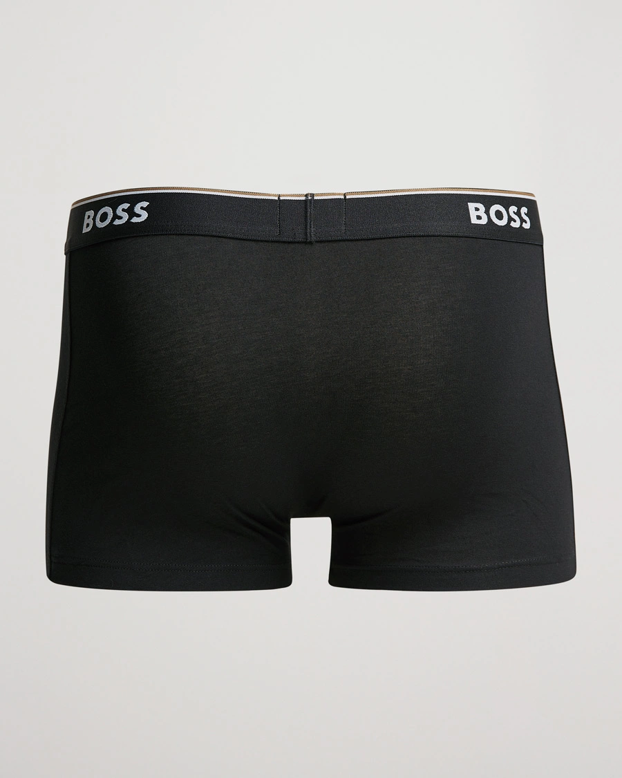 Herre | Boxershorts | BOSS | 3-Pack Trunk Boxer Shorts Black