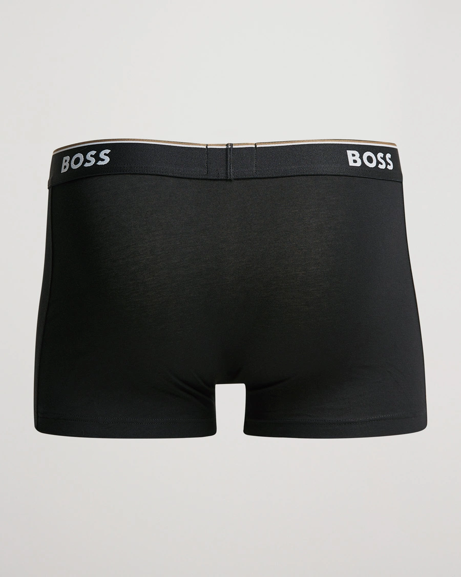 Men | BOSS BLACK | BOSS BLACK | 3-Pack Trunk Boxer Shorts Black