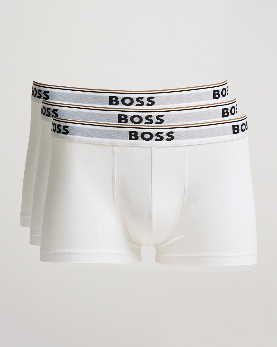 Herre | Undertøj | BOSS BLACK | 3-Pack Trunk Boxer Shorts White