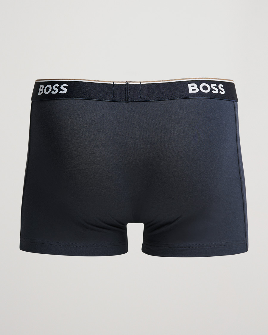 Herre | Boxershorts | BOSS | 3-Pack Trunk Boxer Shorts Open Blue