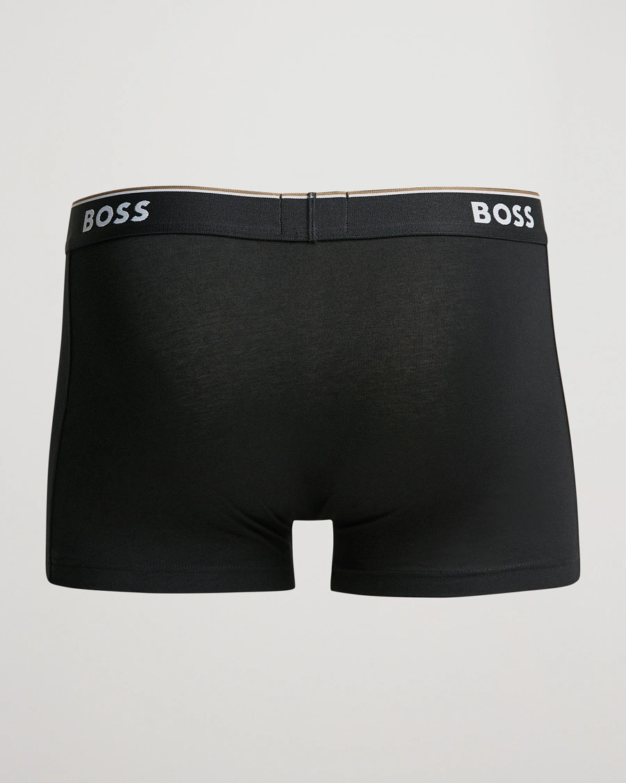 Herre | BOSS | BOSS BLACK | 3-Pack Trunk Boxer Shorts White/Grey/Black