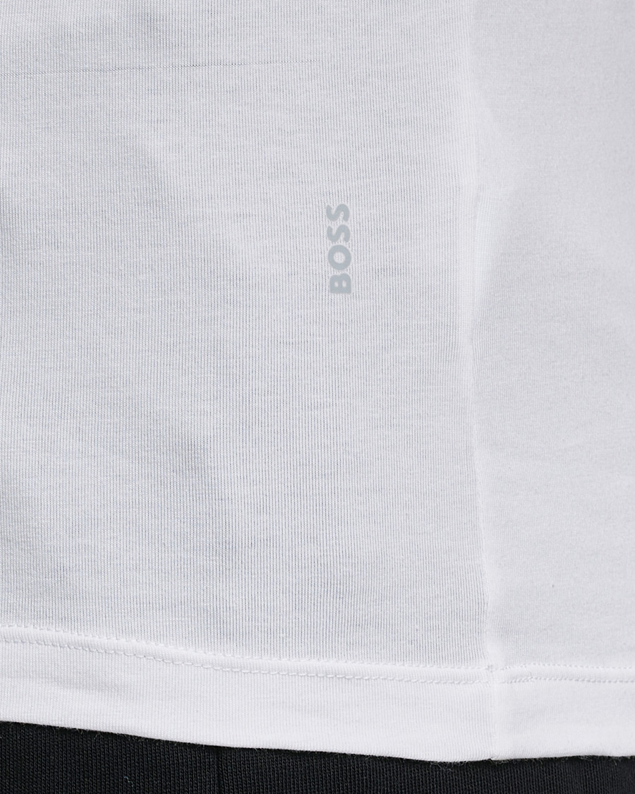 Herre | T-Shirts | BOSS BLACK | 2-Pack V-Neck Slim Fit T-Shirt White