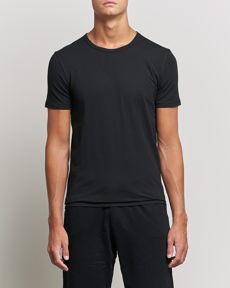 Herre | Sorte t-shirts | BOSS BLACK | 2-Pack Crew Neck Slim Fit T-Shirt Black