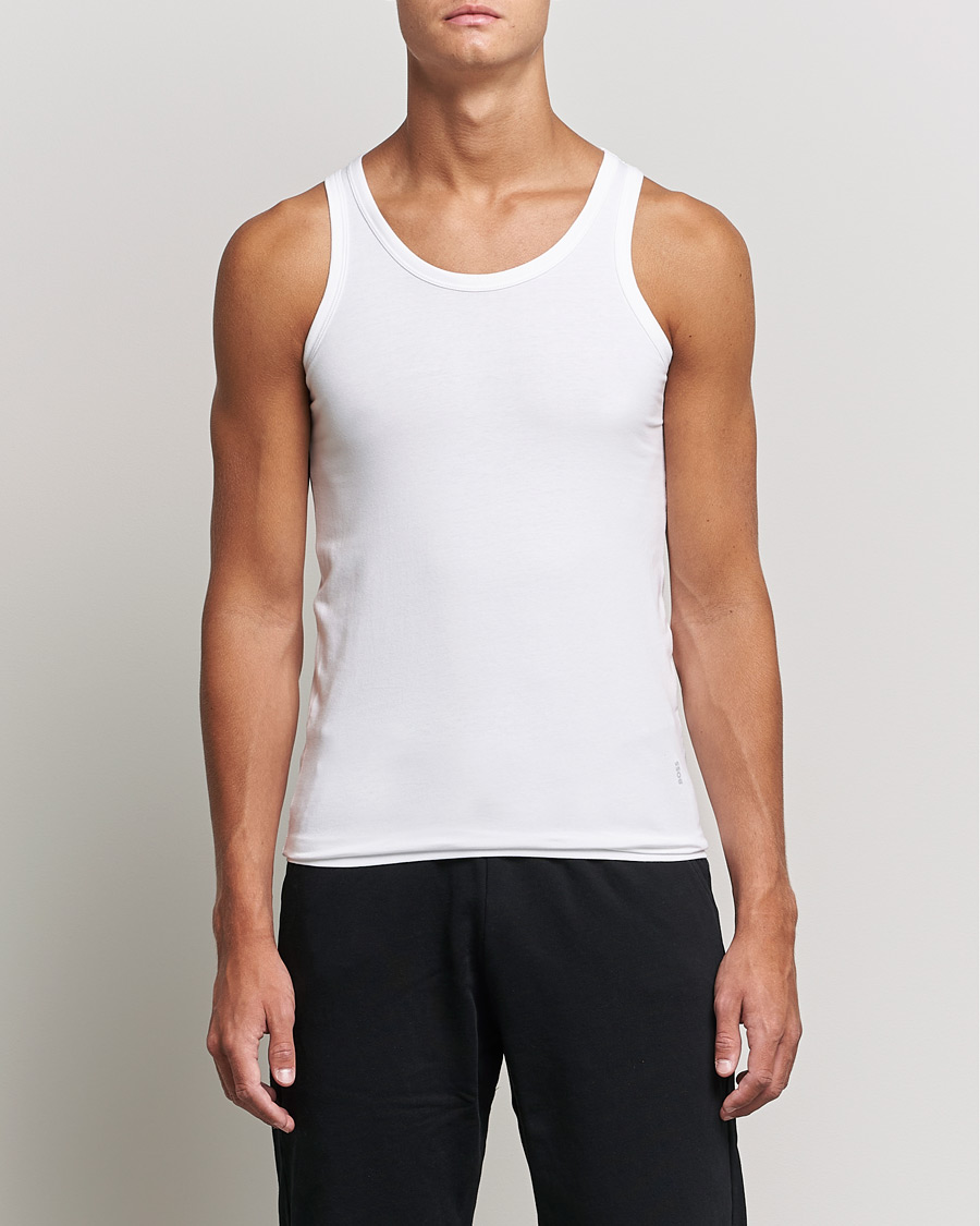 Herre | T-Shirts | BOSS BLACK | 2-Pack Tank Top White