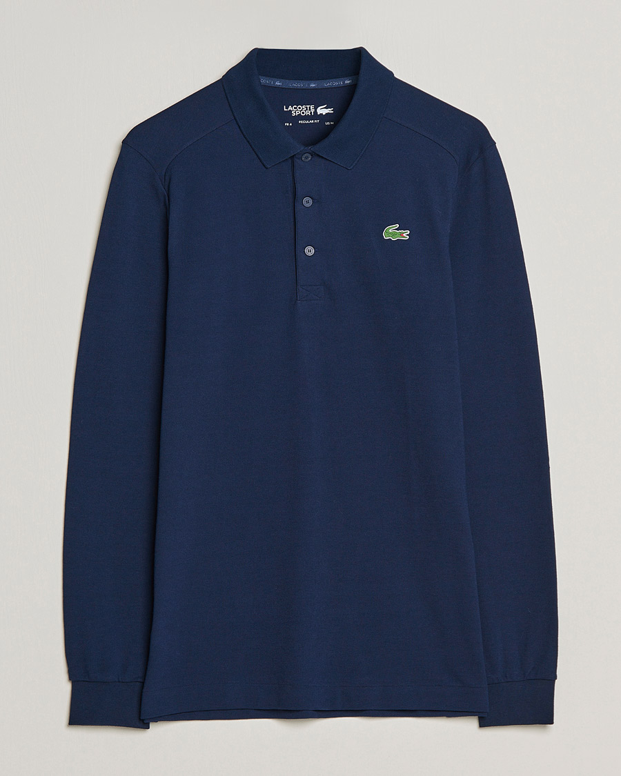 Herre | Trøjer | Lacoste Sport | Performance Long Sleeve Polo Navy Blue