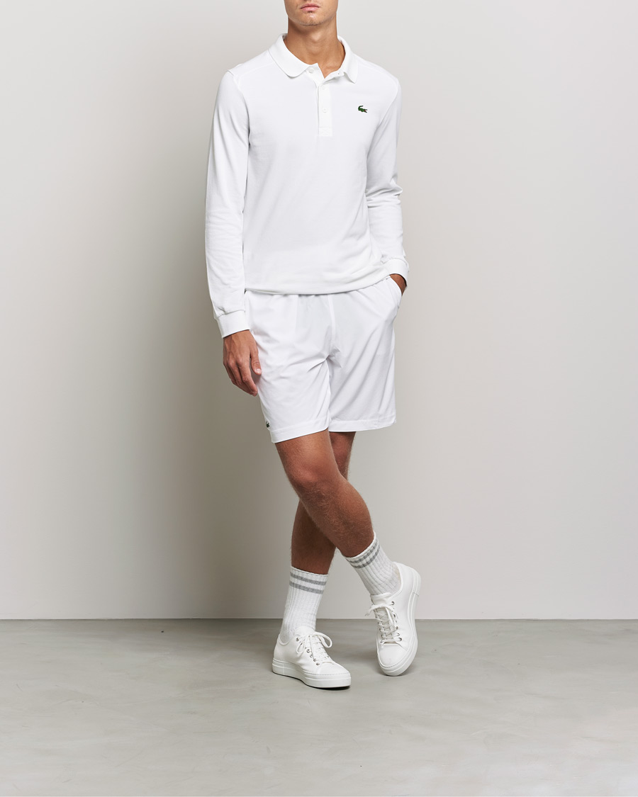Herre | Lacoste Sport | Lacoste Sport | Performance Long Sleeve Polo White