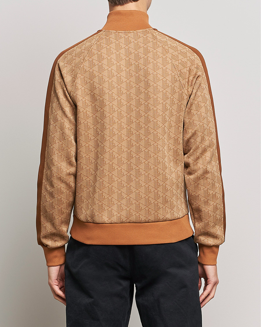 Herre | Trøjer | Lacoste | High Neck Zip Mongram Jacuard Sweatshirt Viennese