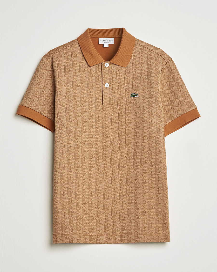 Herre | Polotrøjer | Lacoste | Classic Fit Monogram Jacquard Polo Viennese