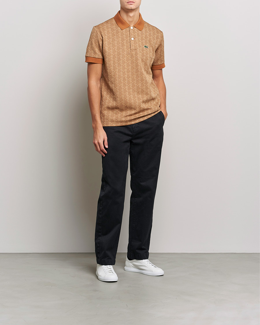 Herre | Polotrøjer | Lacoste | Classic Fit Monogram Jacquard Polo Viennese