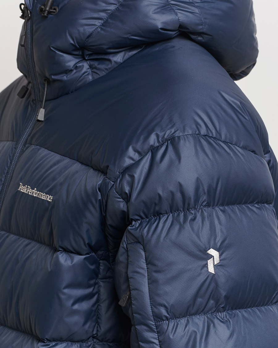 Herre | Jakker | Peak Performance | Frost Down Hooded Jacket Blue Shadow