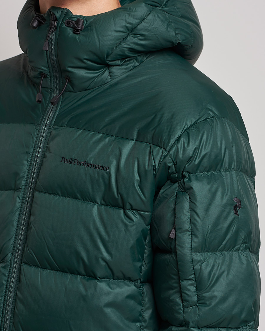 Herre | Jakker | Peak Performance | Frost Down Hooded Jacket Scarab Green