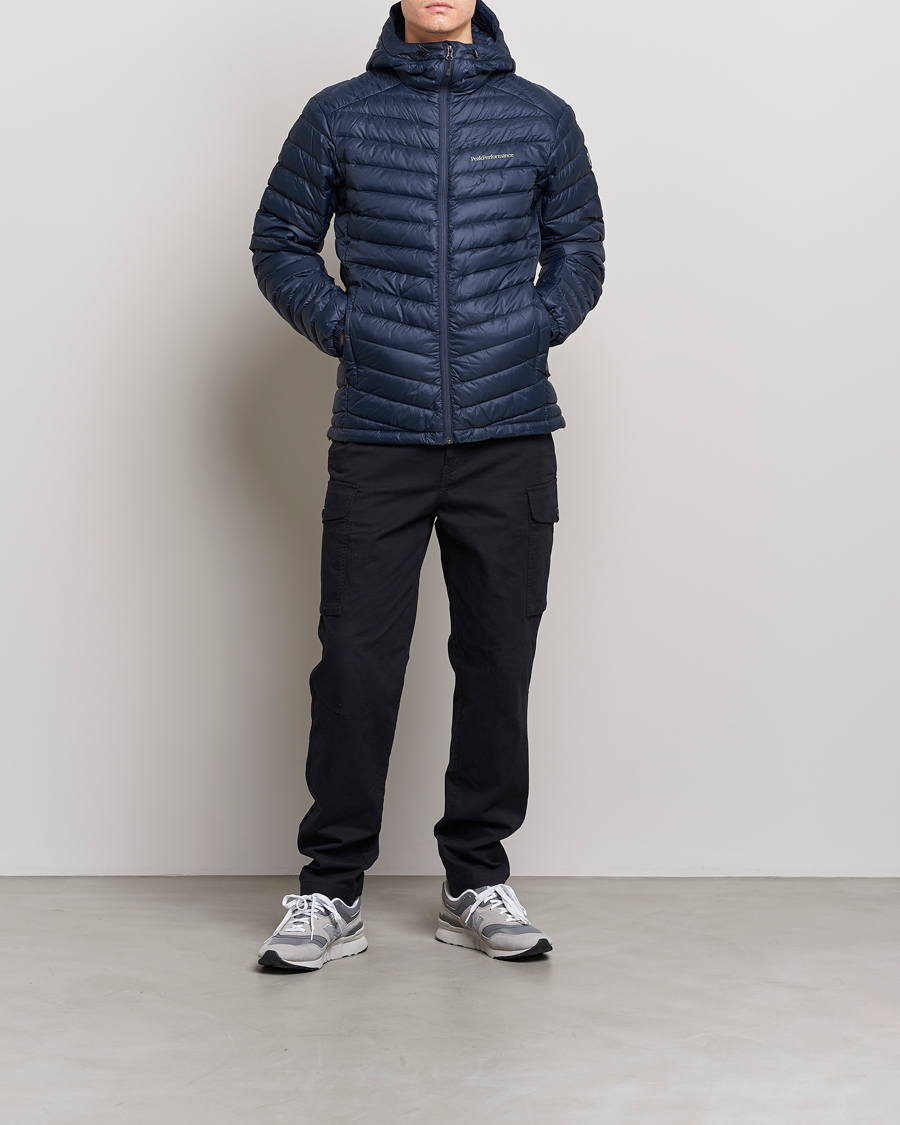 Herre | Jakker | Peak Performance | Frost Liner Down Hooded Jacket Blue Shadow