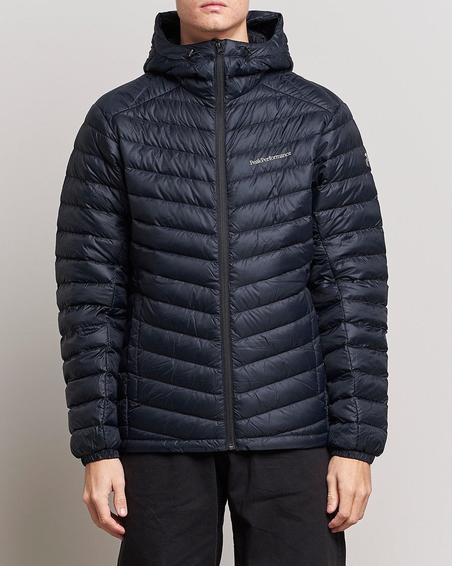 Herre | Letvægtsdunjakker | Peak Performance | Frost Liner Down Hooded Jacket  Black