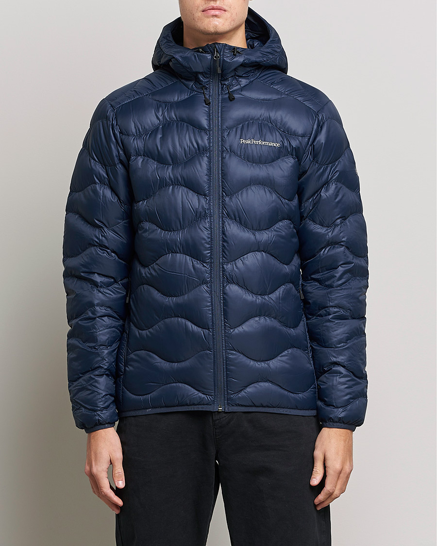 Herre | Outdoorjakker | Peak Performance | Helium Down Hooded Jacket Blue Shadow