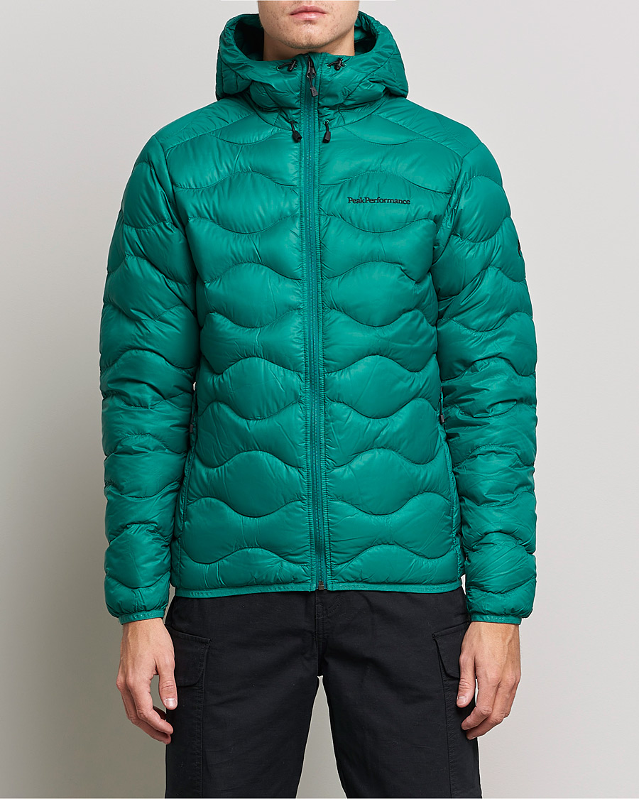 Herre | Jakker | Peak Performance | Helium Down Hood Green Ivy
