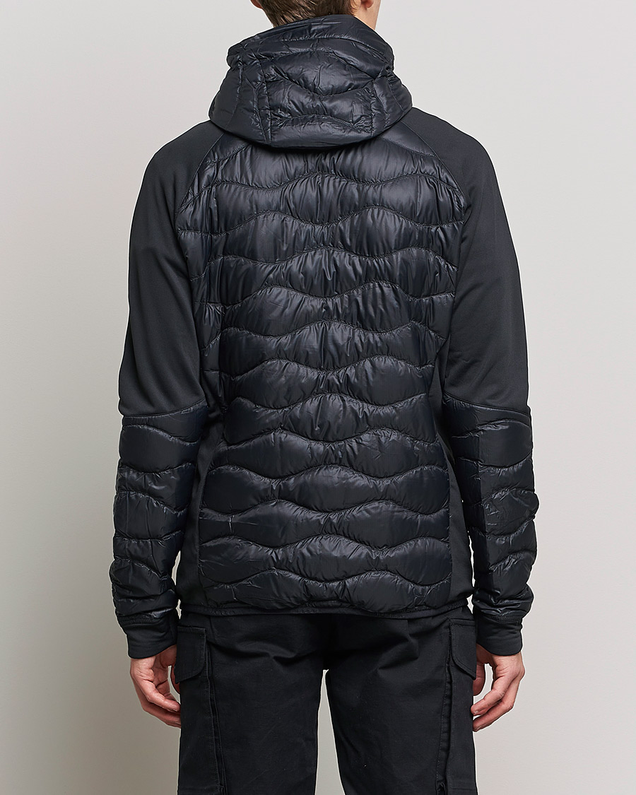 Down Hybrid Hood Jacket Black - CareOfCarl.dk