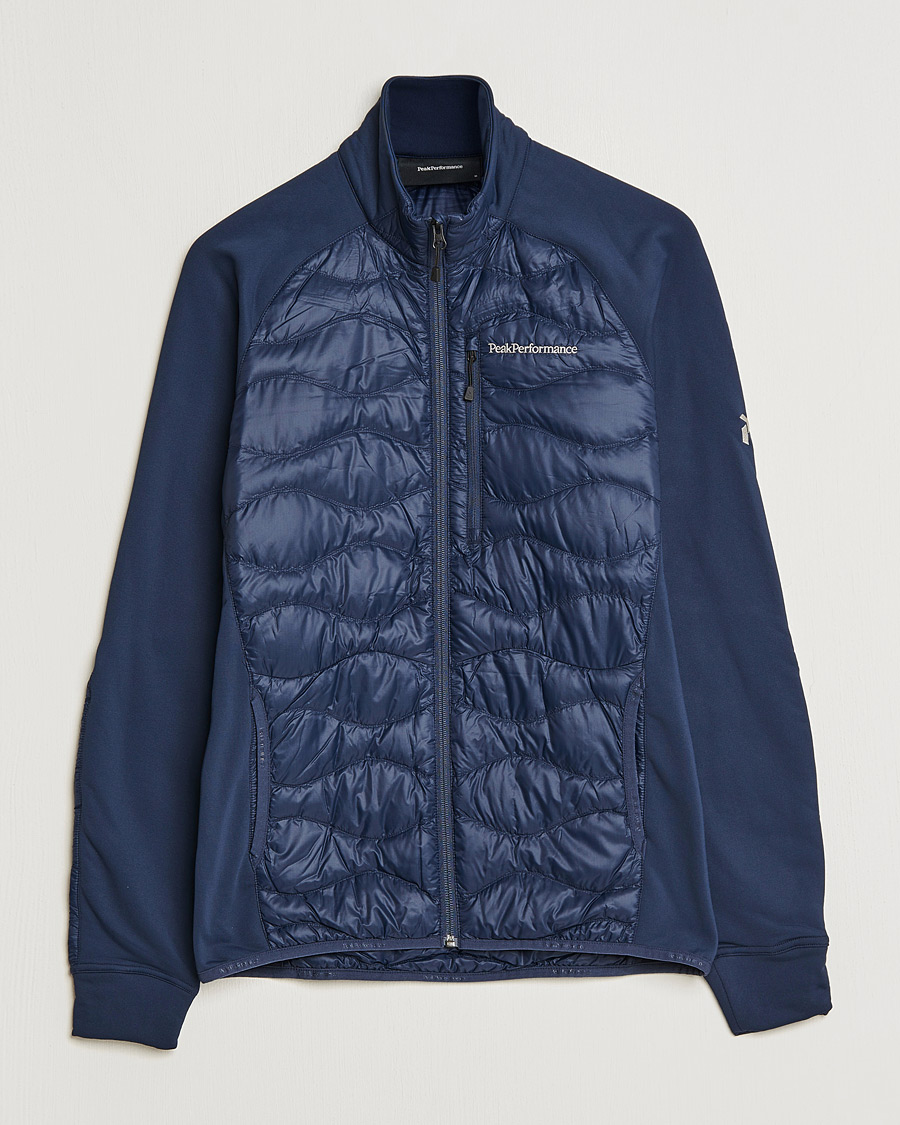 Herre | Jakker | Peak Performance | Helium Down Hybrid Jacket Blue Shadow