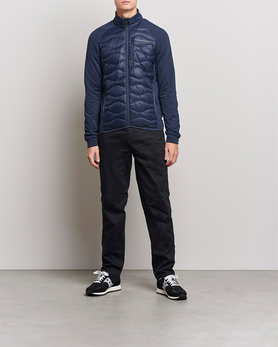 Herre | Jakker | Peak Performance | Helium Down Hybrid Jacket Blue Shadow