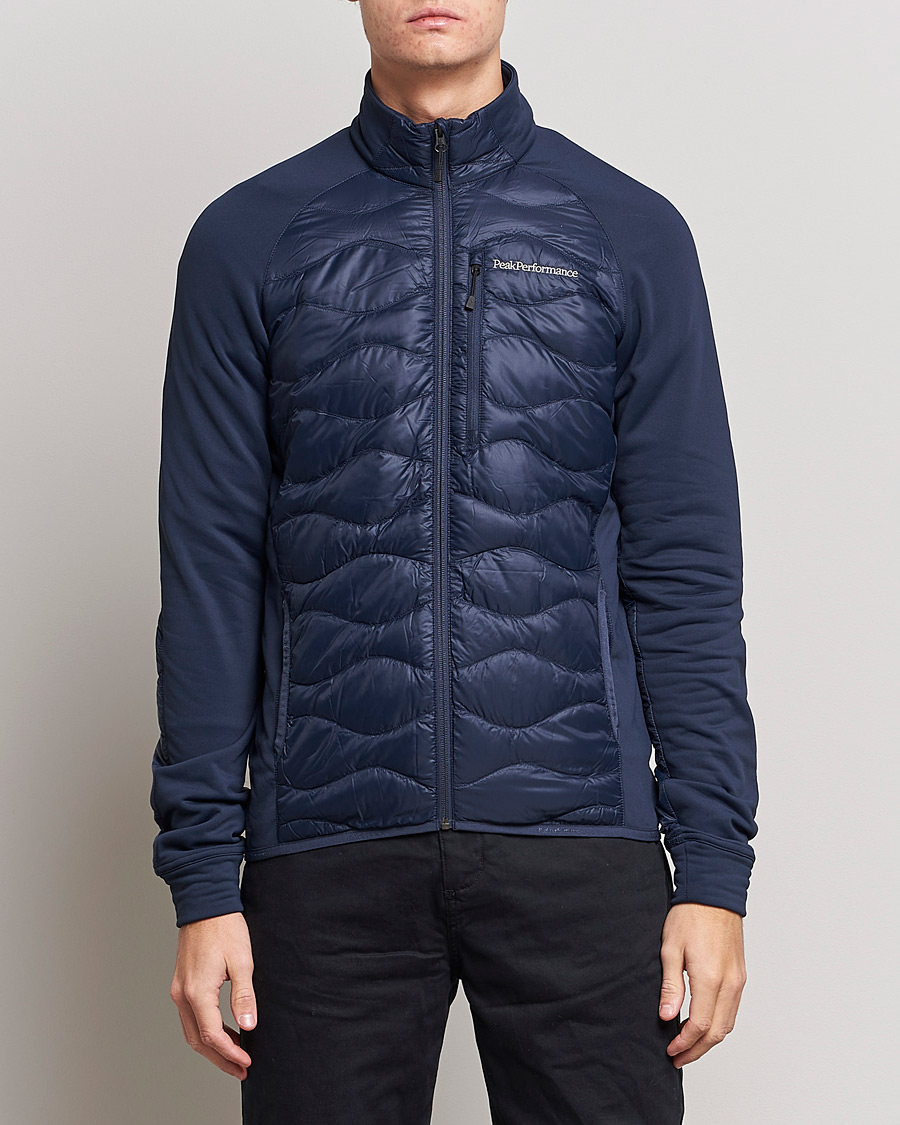 Herre | Jakker | Peak Performance | Helium Down Hybrid Jacket Blue Shadow