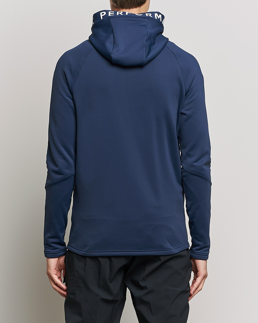 Herre | Trøjer | Peak Performance | Rider Zip Fleece Hood Jacket Blue Shadow