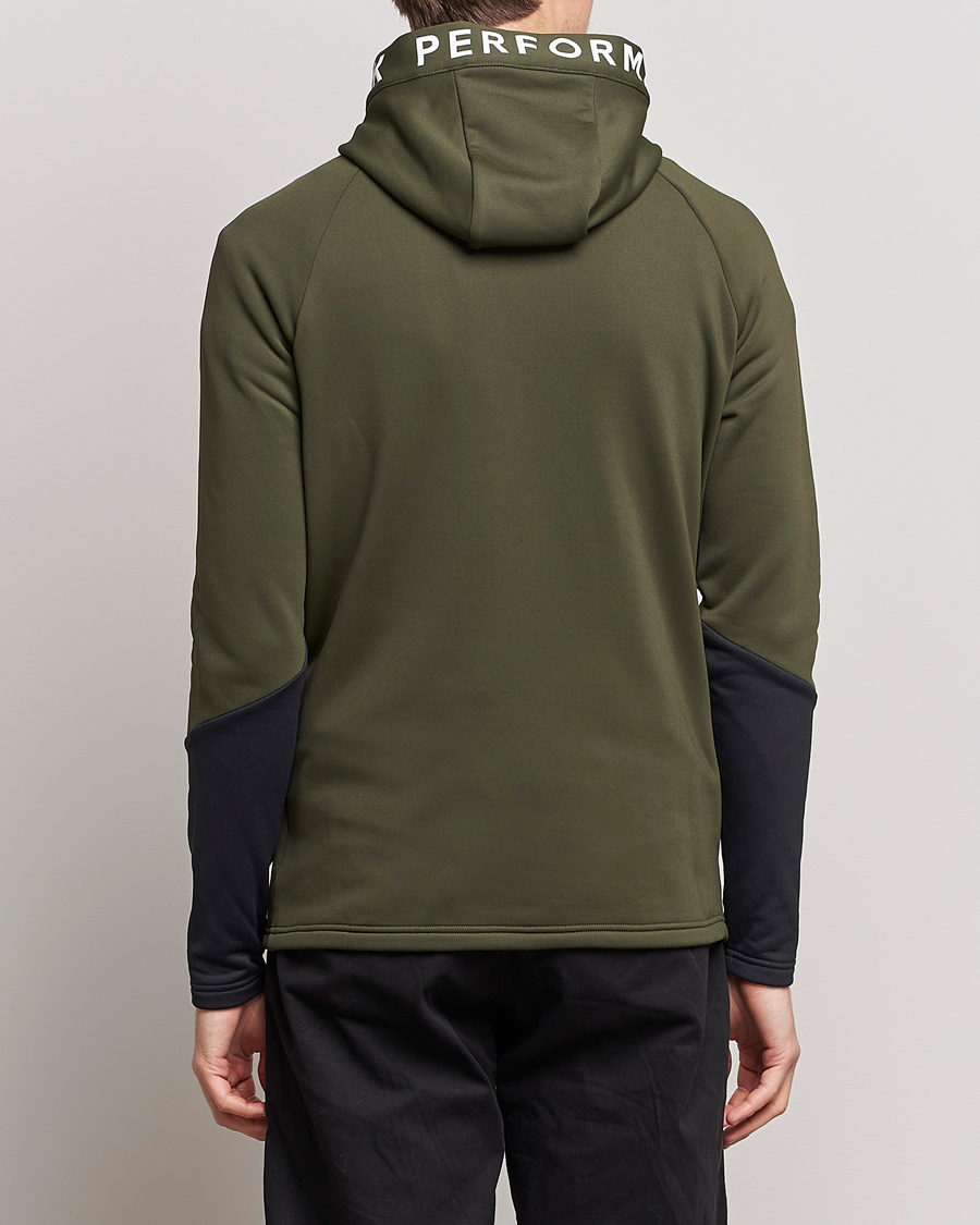 Herre | Trøjer | Peak Performance | Rider Zip Fleece Hood Jacket Forest Night Black