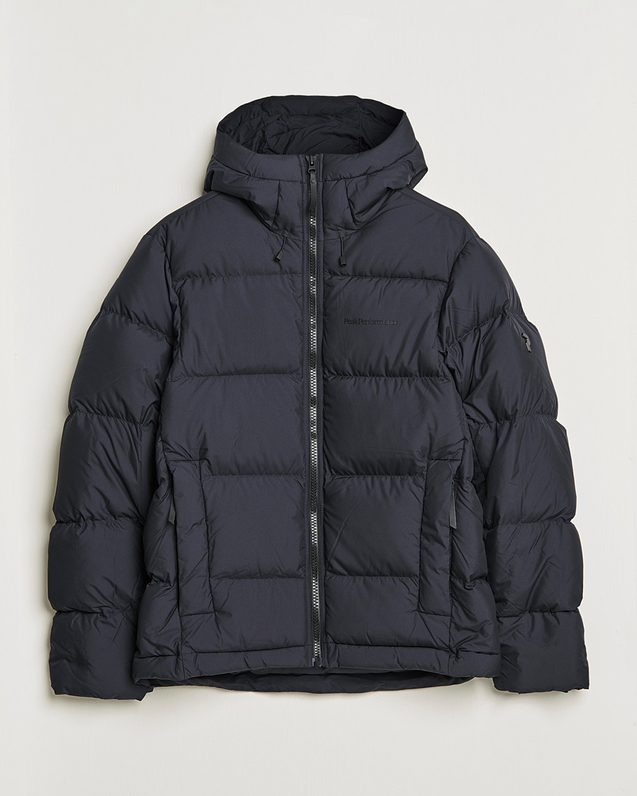 Herre | Jakker | Peak Performance | Rivel Down Hooded Jacket Black