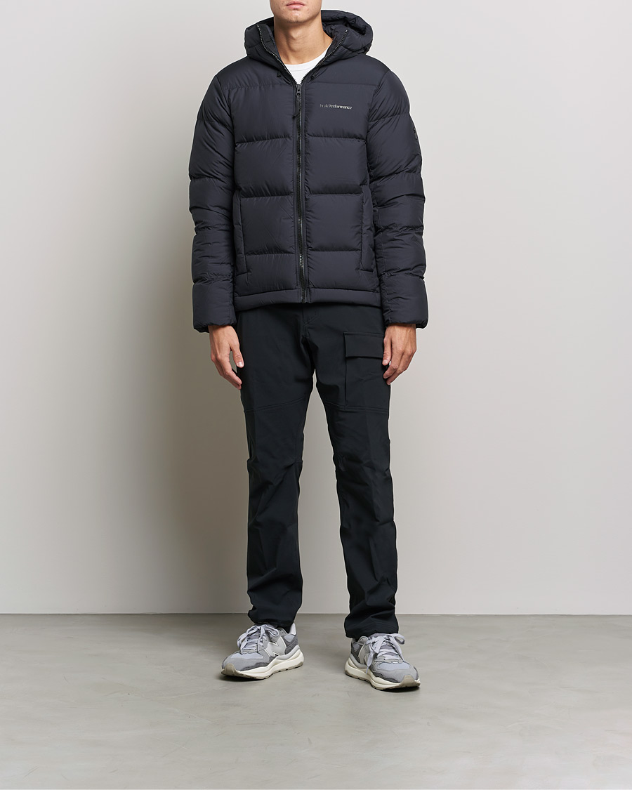 Herre | Jakker | Peak Performance | Rivel Down Hooded Jacket Black