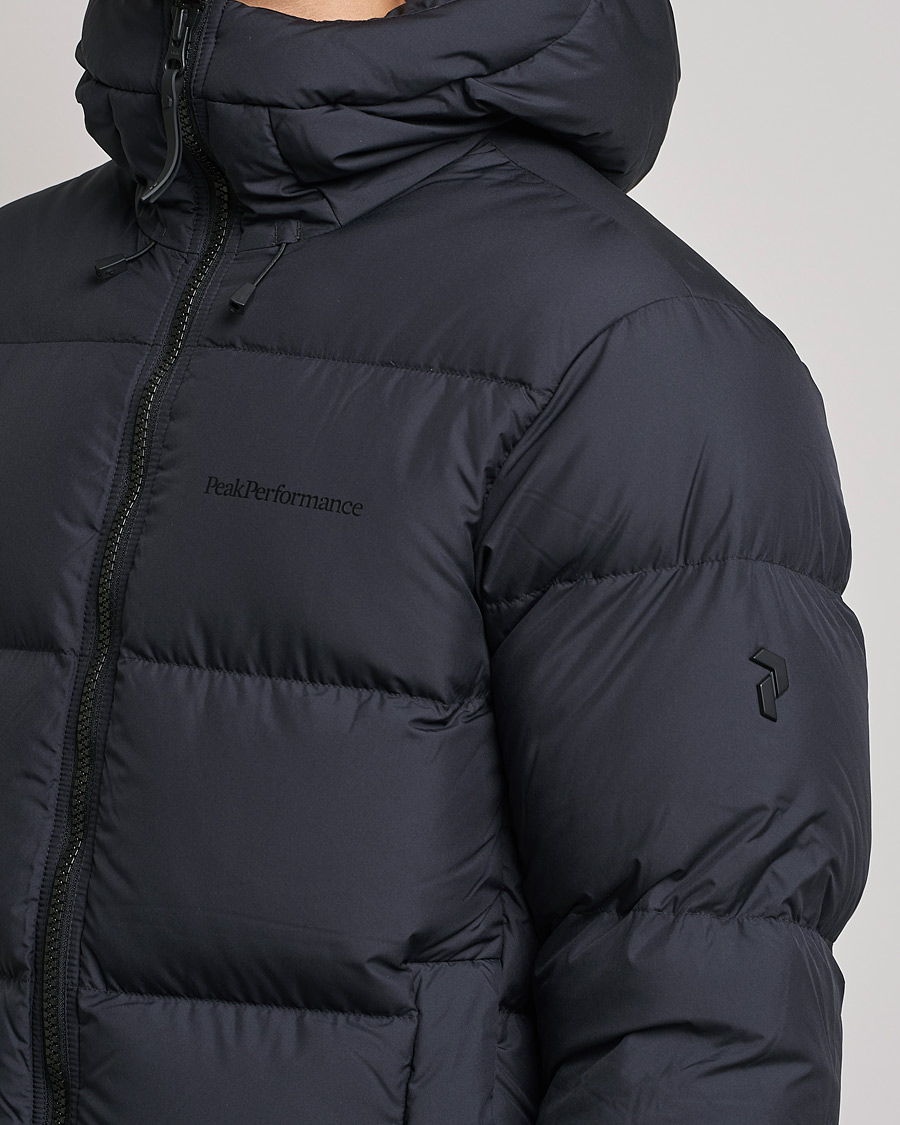 Herre | Jakker | Peak Performance | Rivel Down Hooded Jacket Black