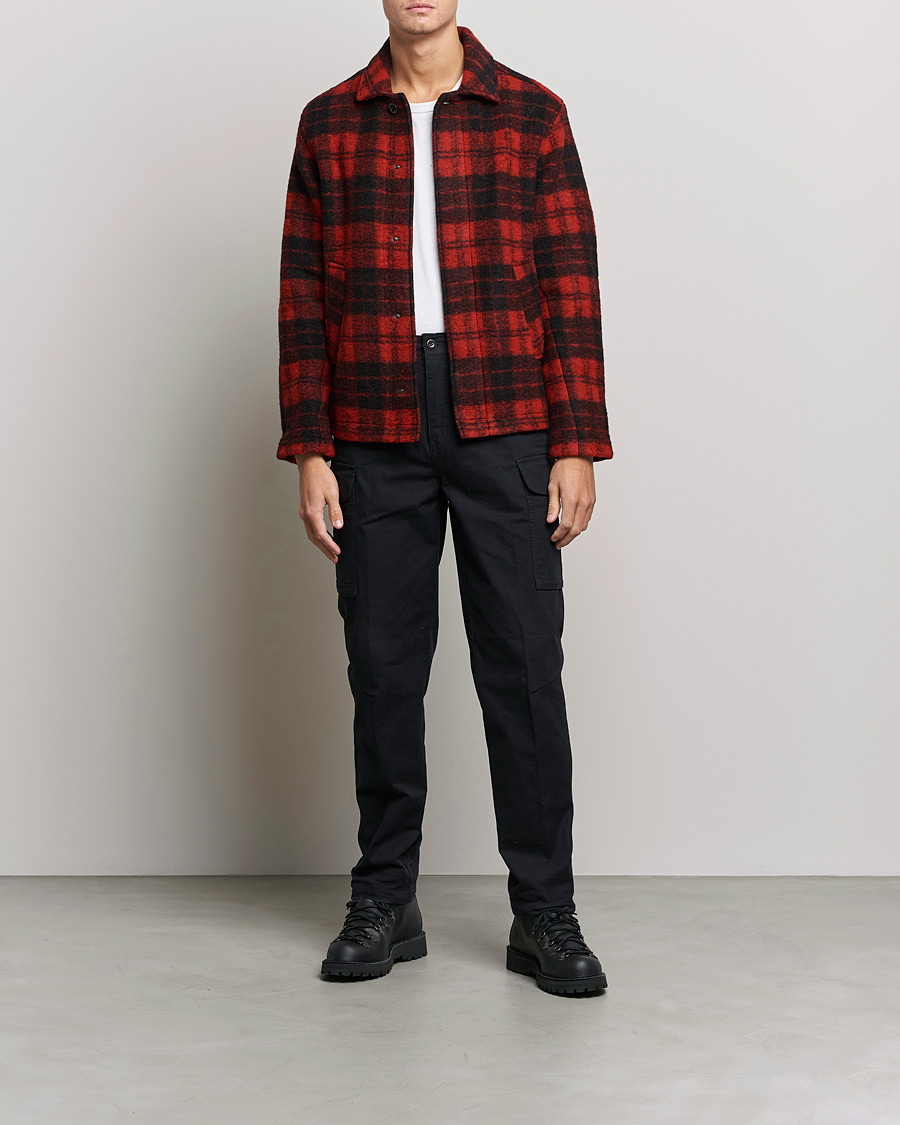 Herre | Skjorter | Peak Performance | Wool Overshirt Checked Red
