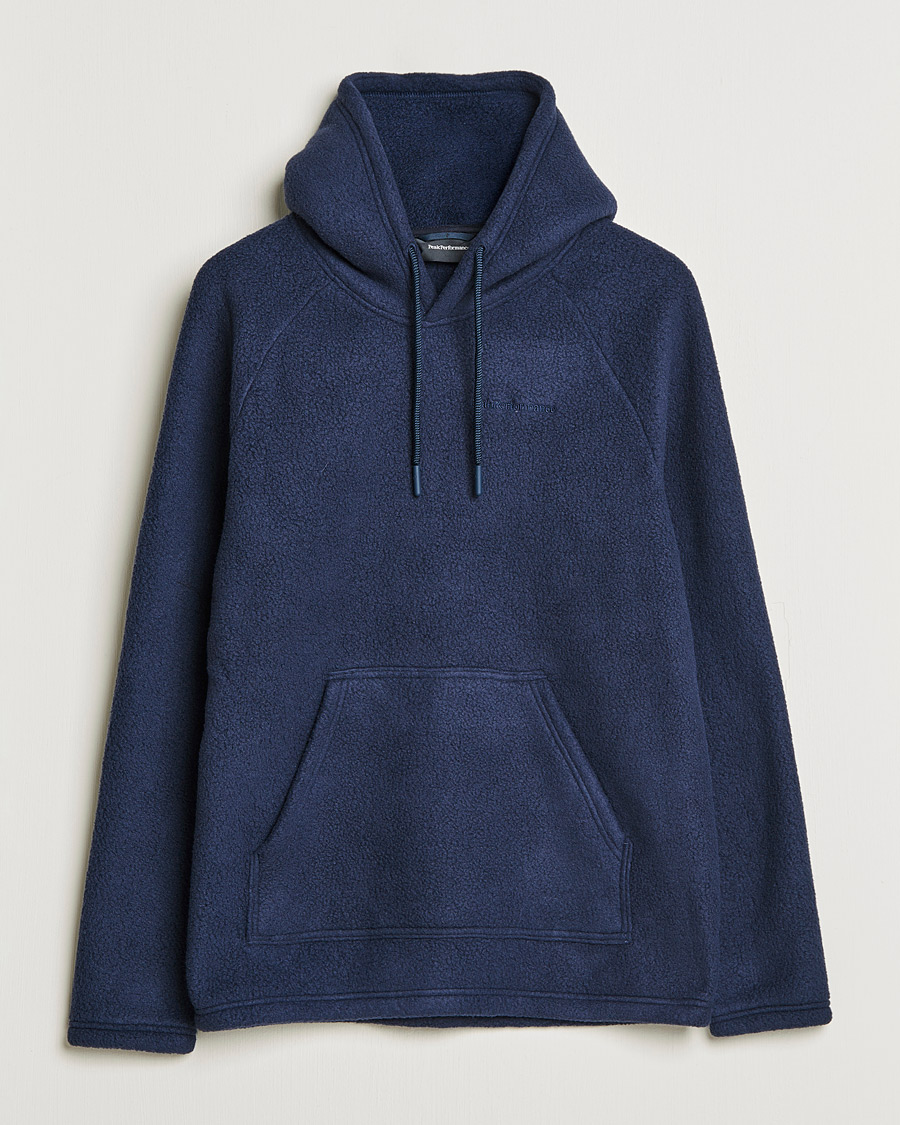 Herre | Trøjer | Peak Performance | Fleece Hood Blue Shadow