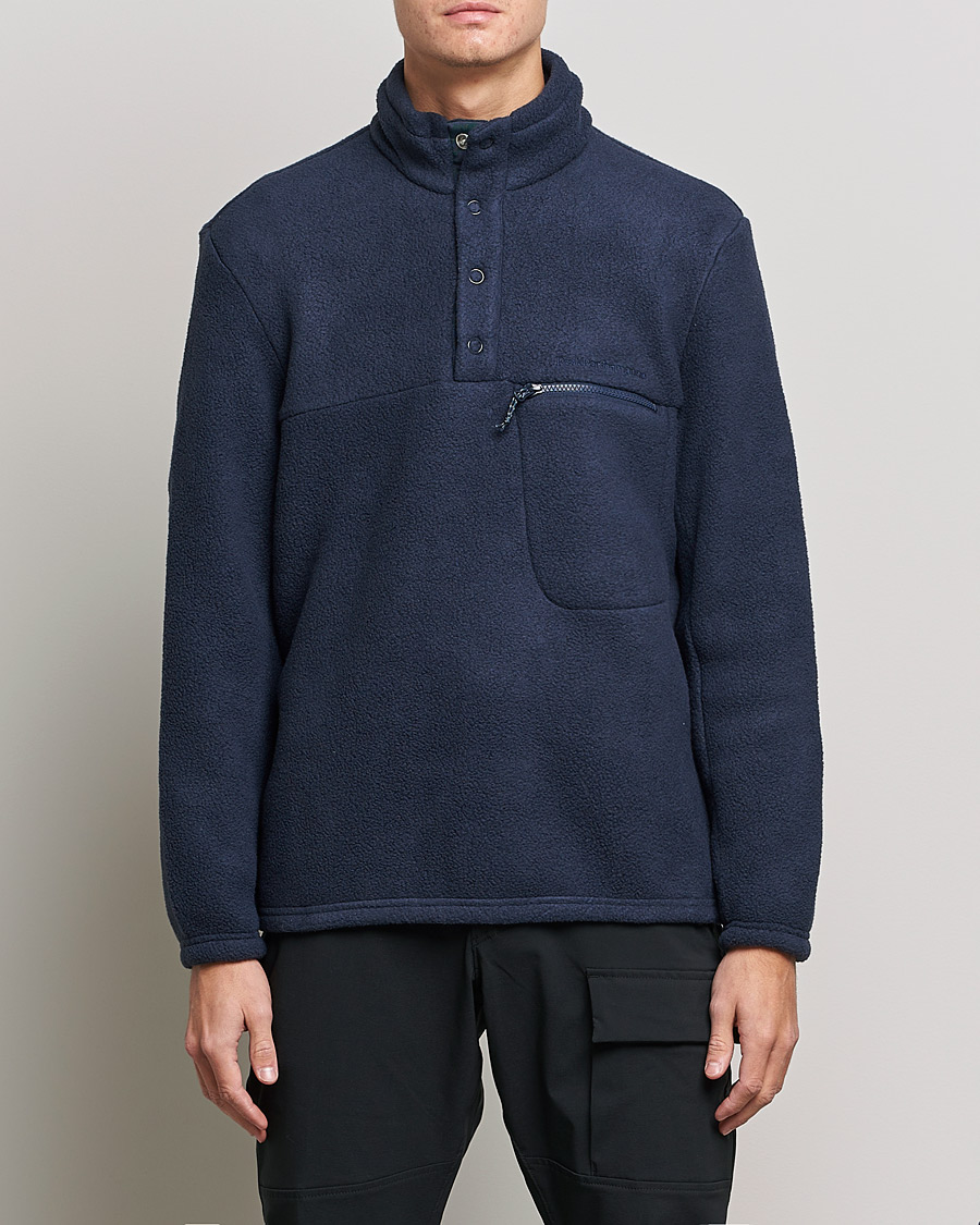 Herre | Trøjer | Peak Performance | Fleece Snap T-Neck Blue Shadow