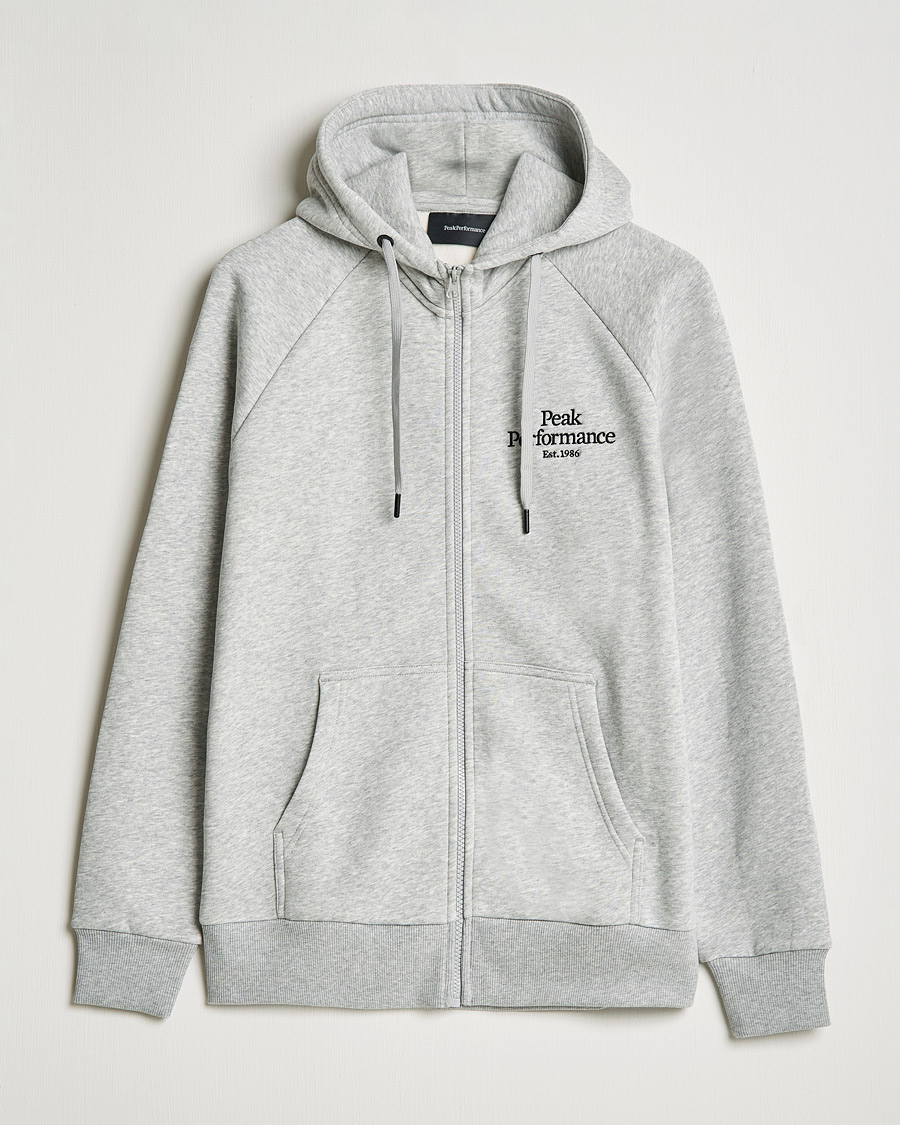 Herre | Trøjer | Peak Performance | Original Zip Hoodie Grey